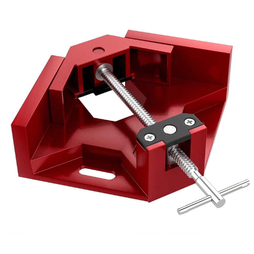 Bracon Right Angle Clamp Single Handle 90 Degree Corner Right Angle Clamp Woodworking Clip Photo Frame Furniture Tool 